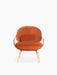 Piña pina lowchair natural ash terracotta velvet lumbar cushion - studio