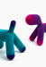 Puppy puppy turquoise violet fuchsia - studio