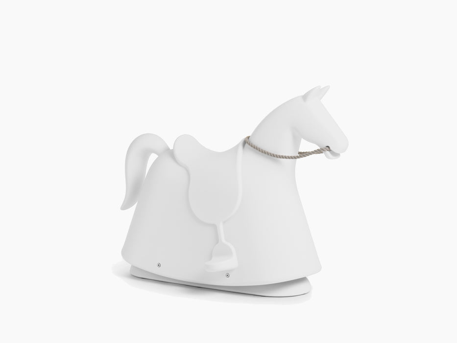 Rocky rocky rocking horse white - studio
