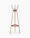 Steelwood Coat Stand steelwood coat stand natural beech brick red - studio