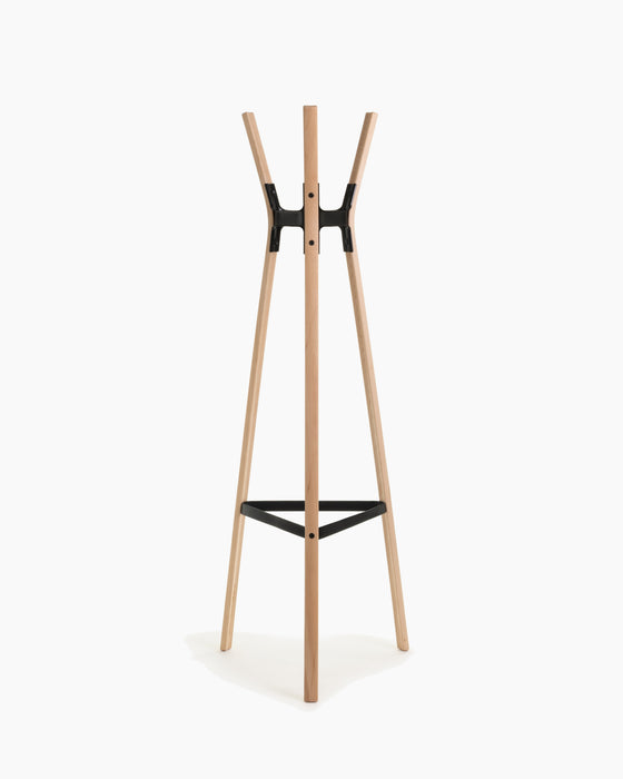 Steelwood Coat Stand steelwood coat stand natural beech black - studio