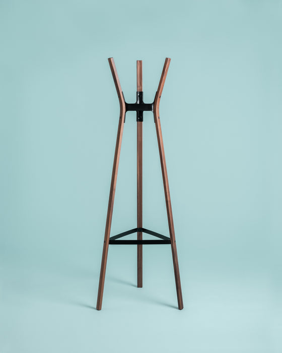 Steelwood Coat Stand steelwood coat stand american walnut black - ambient