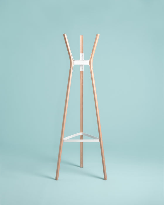 Steelwood Coat Stand steelwood coat stand natural beech white - ambient