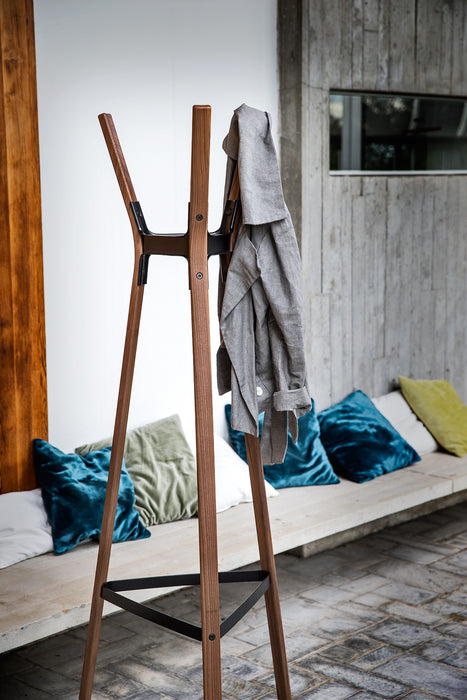 Steelwood Coat Stand steelwood coat stand black walnut - ambient