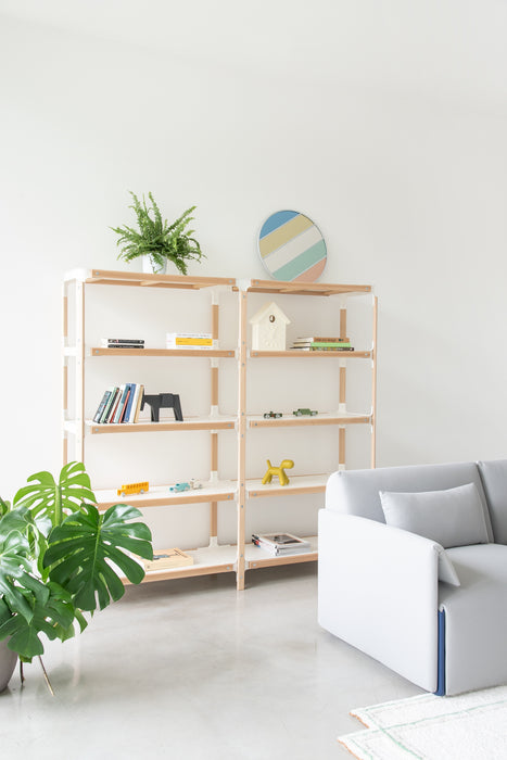 Steelwood Shelving System steelwood shelf natural white - ambient