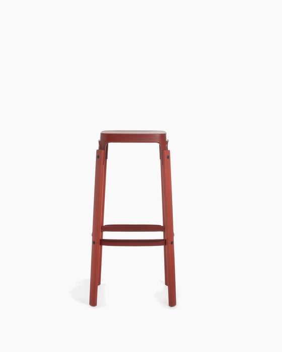 Steelwood Stool steelwood bar red - studio