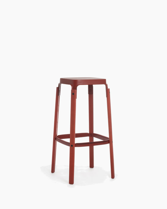 Steelwood Stool steelwood bar red - studio