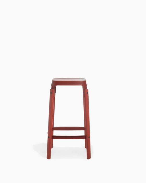 Steelwood Stool steelwood red - studio