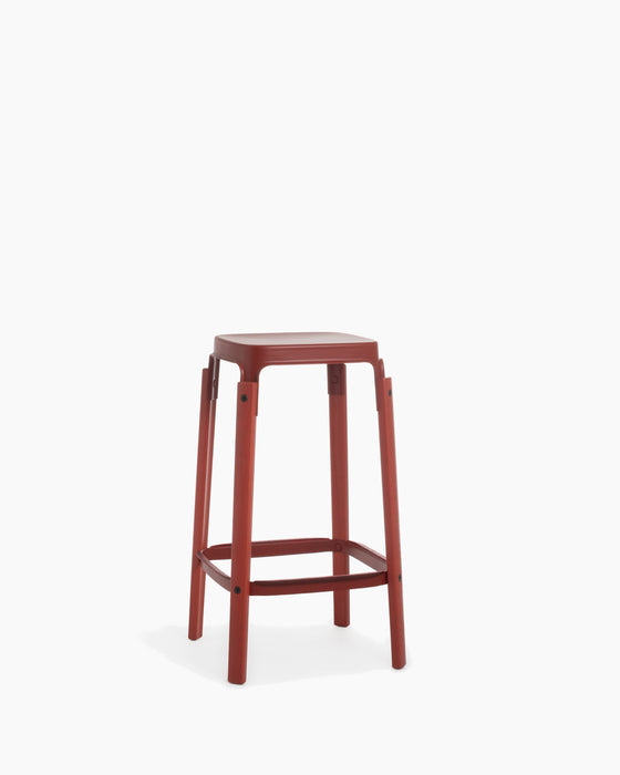 Steelwood Stool steelwood red - studio