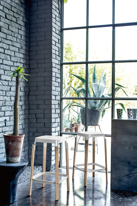 Steelwood Stool steelwood natural white - ambient