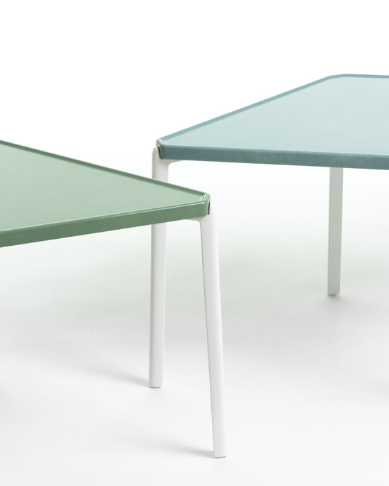 Tambour tambour white light blue green - studio