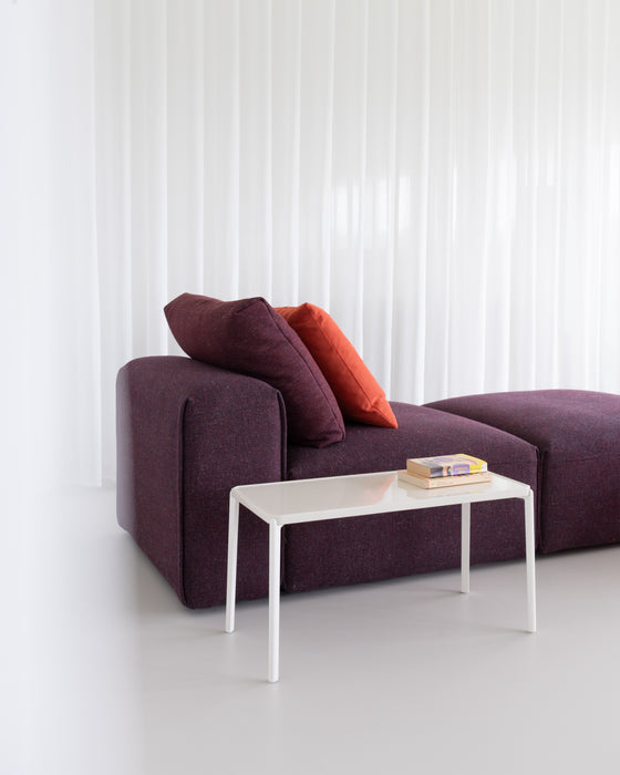 Tambour costume lounge enea cushion lino froisse tambour white - ambient