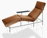 Traffic 2 traffic chaise longue black leather brown - studio