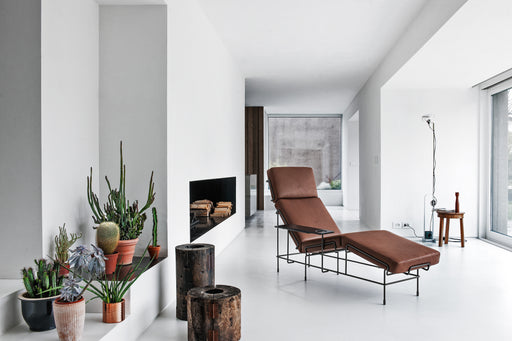 Traffic 2 traffic chaise longue black leather brown - ambient