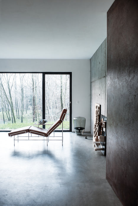 Traffic 2 traffic chaise longue white leather brown - ambient