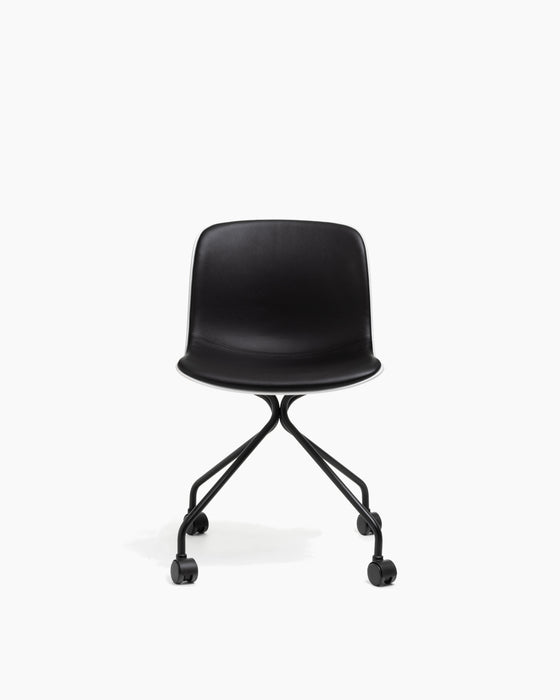 Troy troy 4wheels black white leather - studio