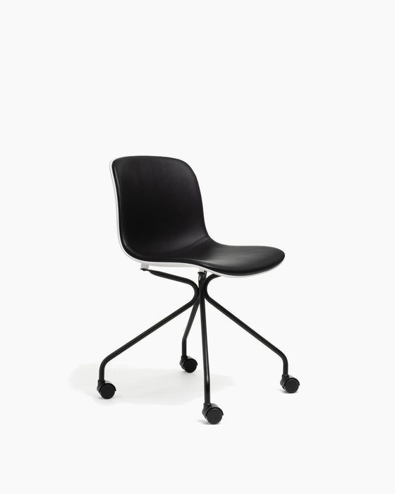 Troy troy 4wheels black white leather - studio