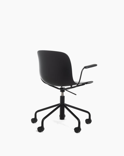Troy troy wheels with arms black polypropylene - studio