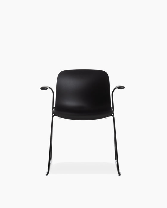 Troy troy sledge with arms black polypropylene - studio
