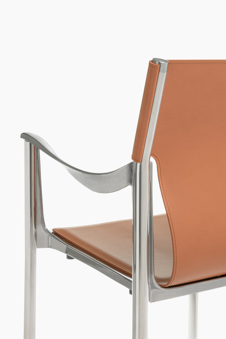 Venice venice with arms polished leather natural - studio