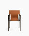 Venice venice with arms dark bronze aluminium leather natural - studio