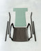 Venice venice with arms dark bronze aluminium leather blue sage disassembled - ambient