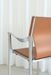 Venice venice with arms polished aluminium leather natural - ambient