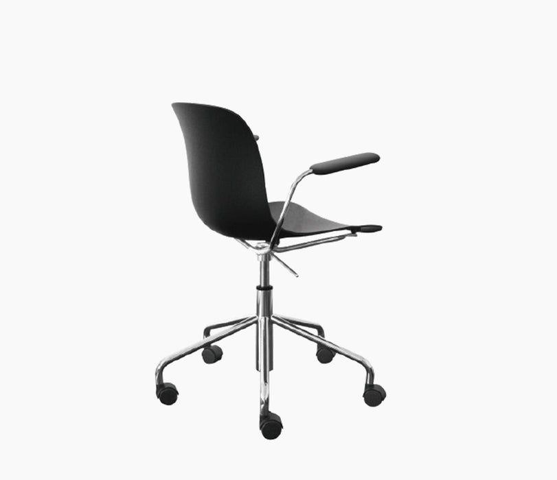 troy 10chair5star black chromed framaspace polypropylene - studio