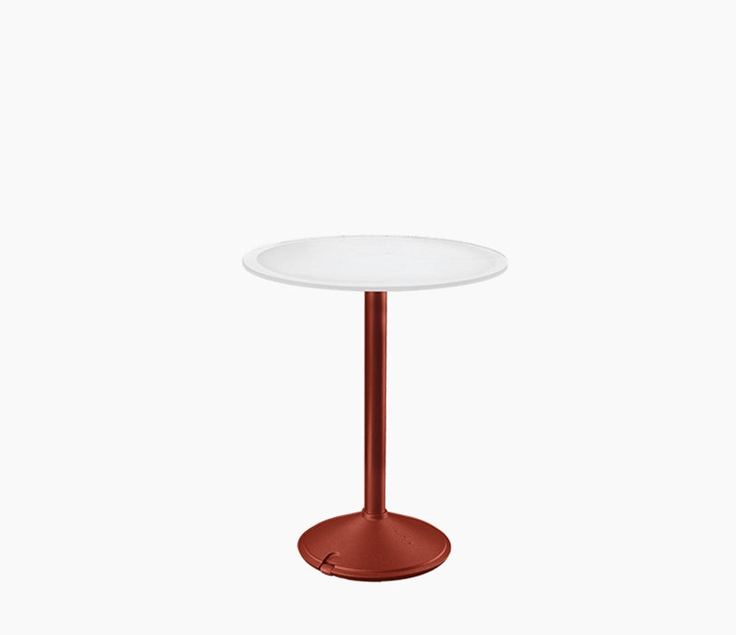 brut-round-table bistro brut finitura framaspace red white - studio
