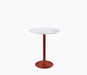 brut-round-table bistro brut finitura framaspace red whitecarraramarble - studio