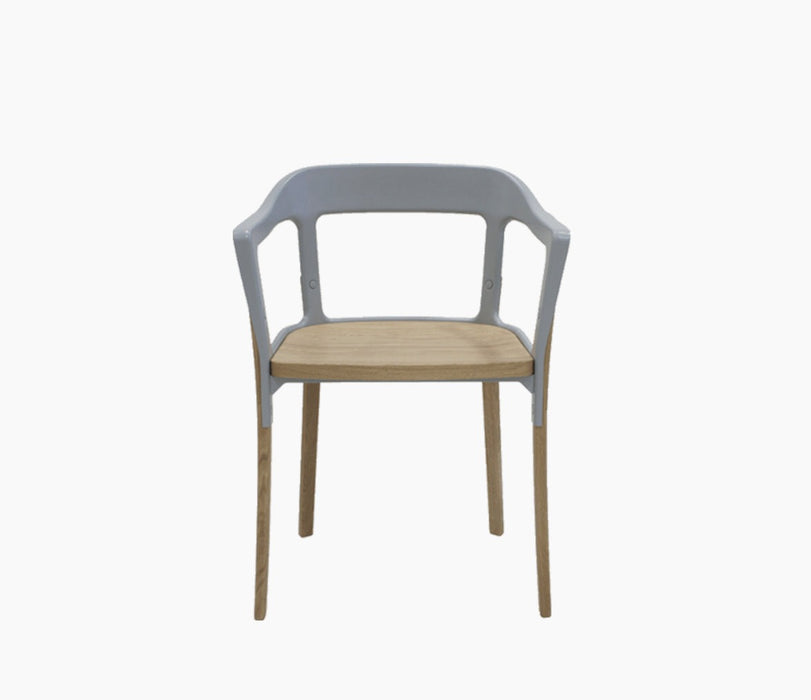 steelwood-chair framaspace grigio natural steelwood - studio
