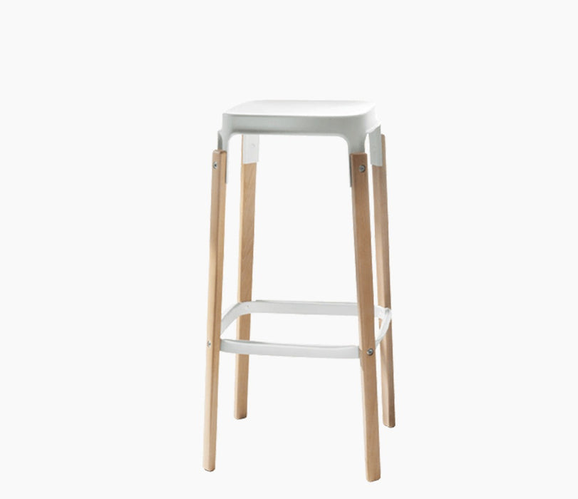 steekwood-stool framaspace steelwoodstoolnatwhite - studio