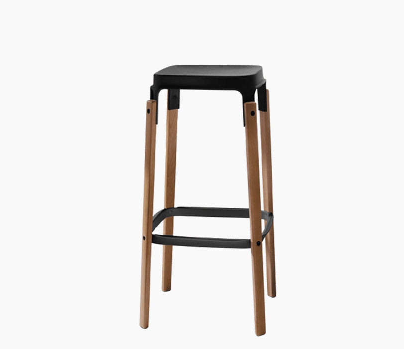 steekwood-stool framaspace steelwoodstoolwalnutblack - studio