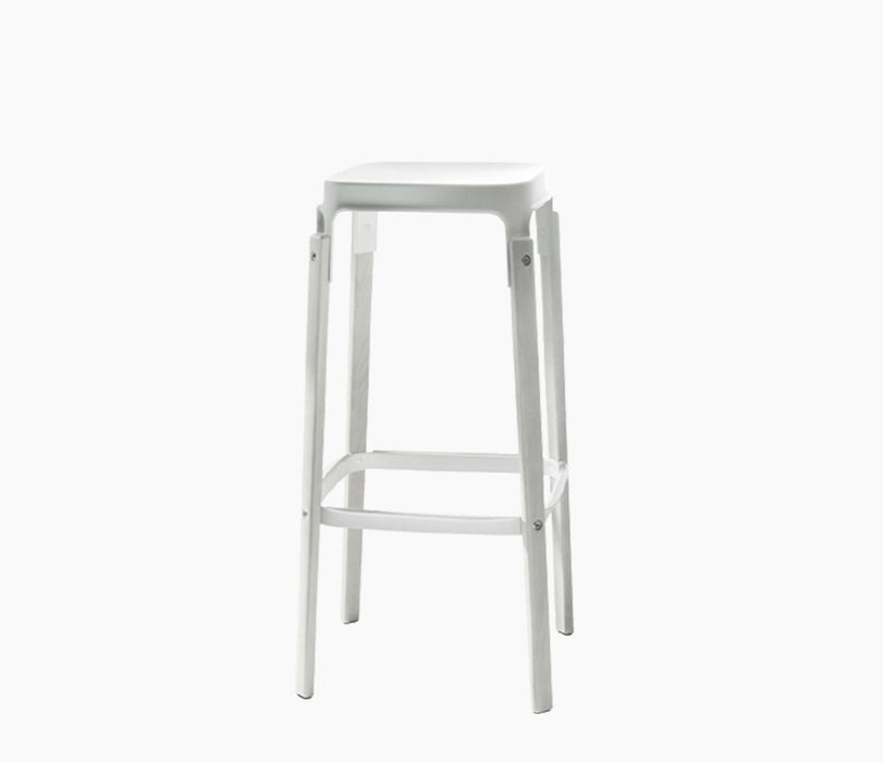 steekwood-stool framaspace steelwoodstoolwhite - studio