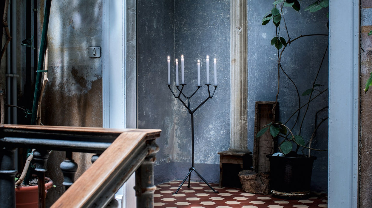 Officina Floor candle holder (1, 3, 6 arms)