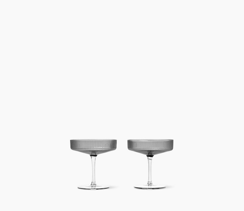 Ripple Champagne Saucers (set of 2)