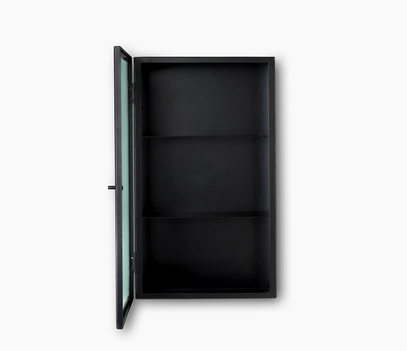 Haze Wall Cabinet - Wired Glass