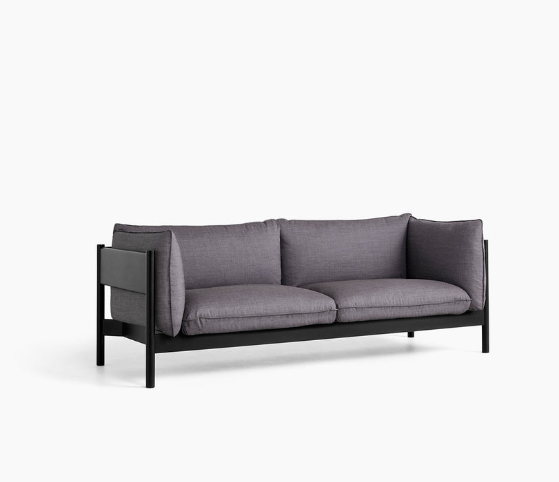Arbour 3 Seater Eco Sofa – Black Beech Frame