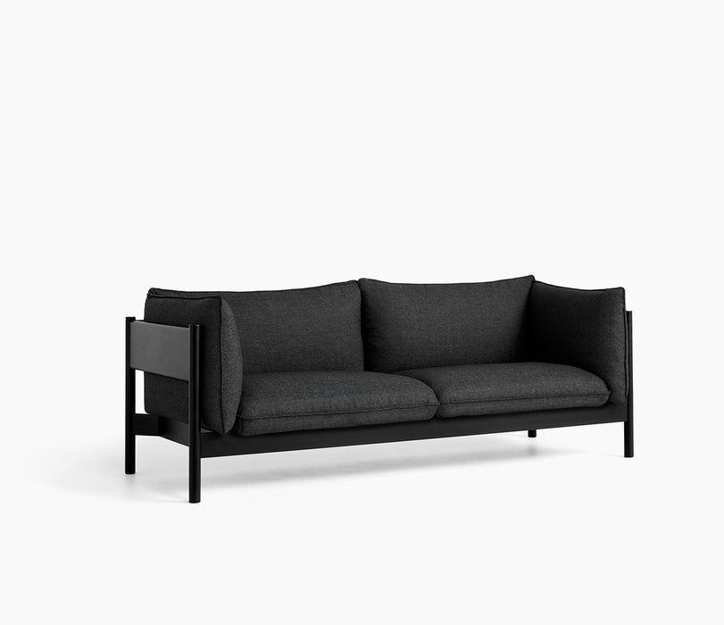 Arbour 3 Seater Eco Sofa – Black Beech Frame
