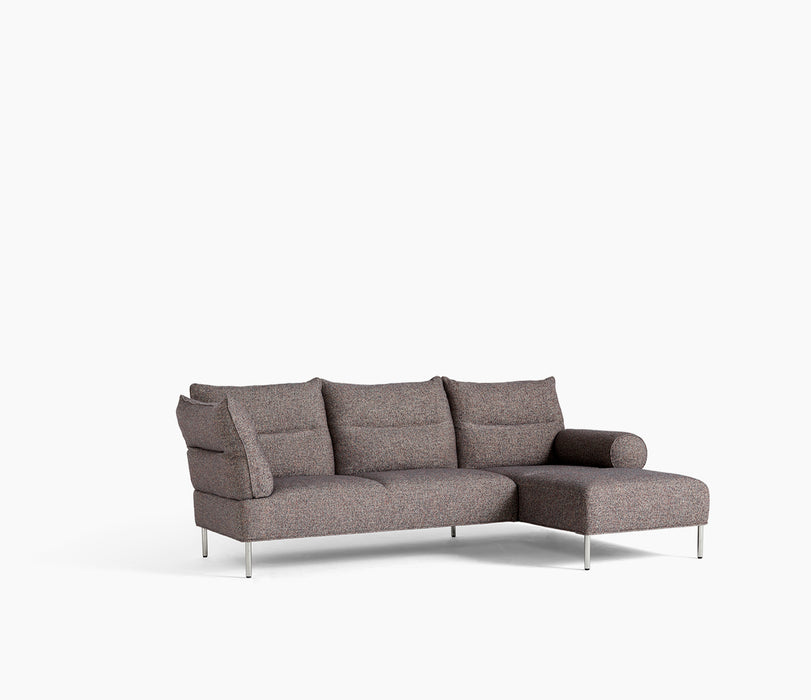 Pandarine 3 Seater Sofa Chaise with Mixed Armrests