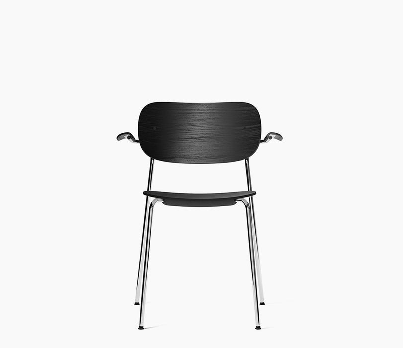 Co Dining Chair, with armrest, Chrome